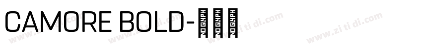 Camore Bold字体转换
